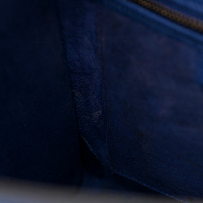 Celine Drummed Calfskin Nano Luggage Indigo 11 of 15