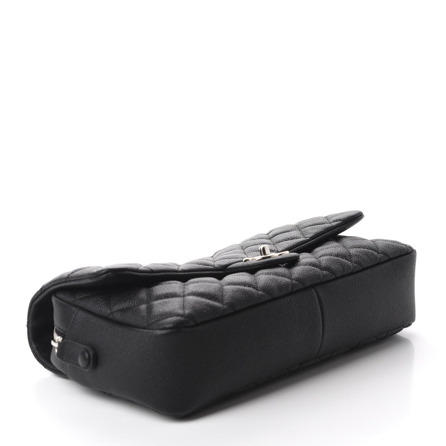 Caviar Quilted Jumbo Easy Flap Black
