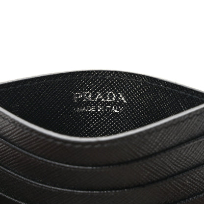 Prada Saffiano Shine Monochrome Card Holder Black 6 of 8