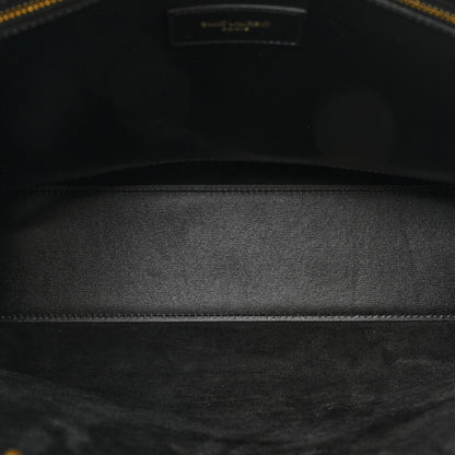 Saint Laurent Smooth Calfskin Maillon Cabas Tote Black 5 of 15