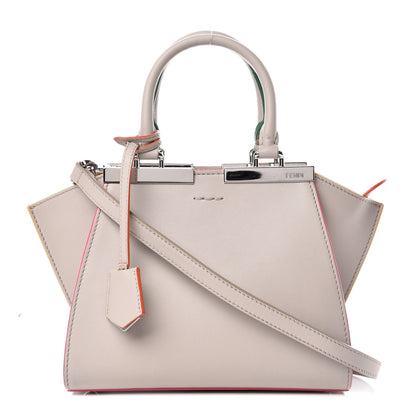 Fendi Vitello Dolce Mini 3Jours Tote Grigio Polvere 1 of 14