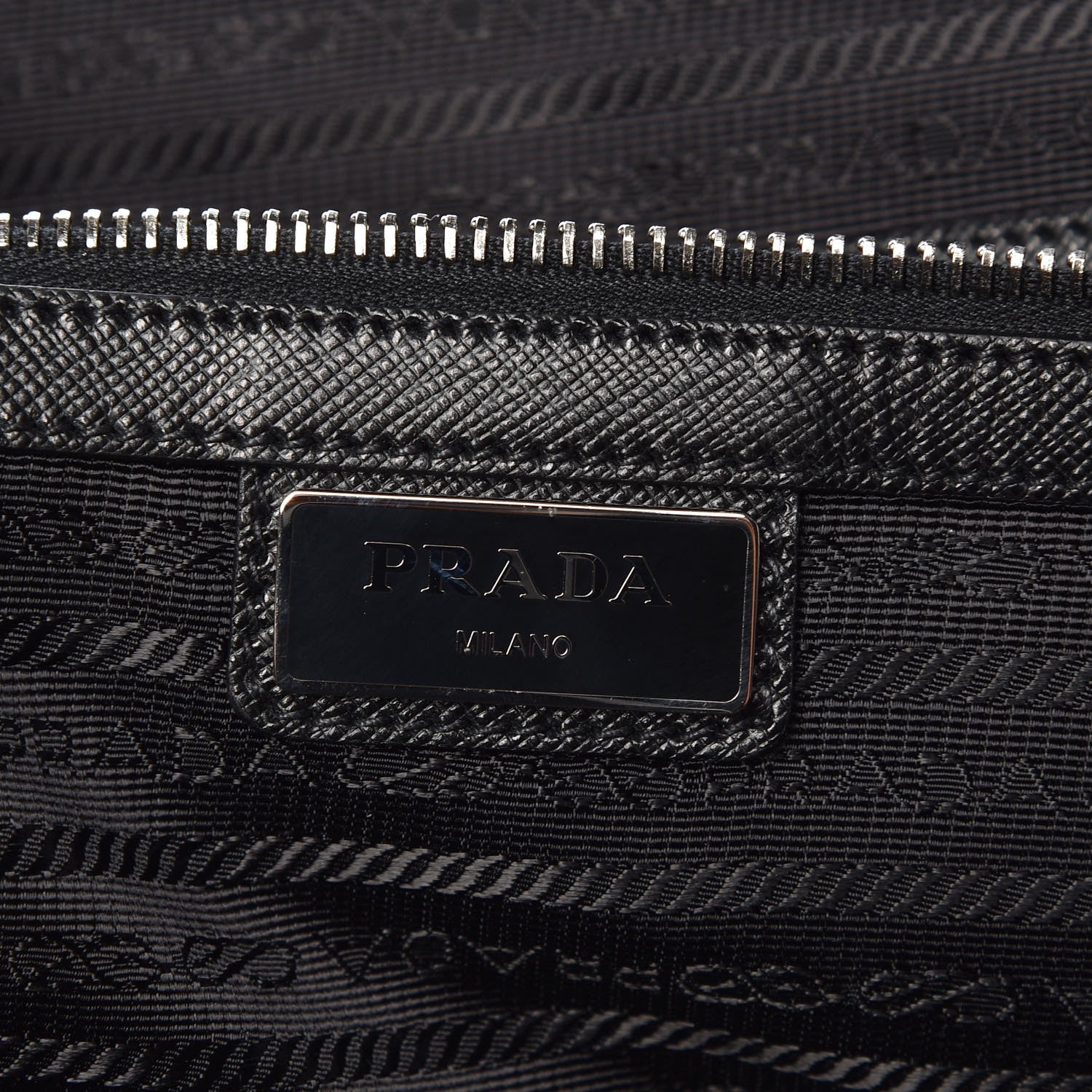 Prada Tessuto Nylon Saffiano Suitcase Black 8 of 10
