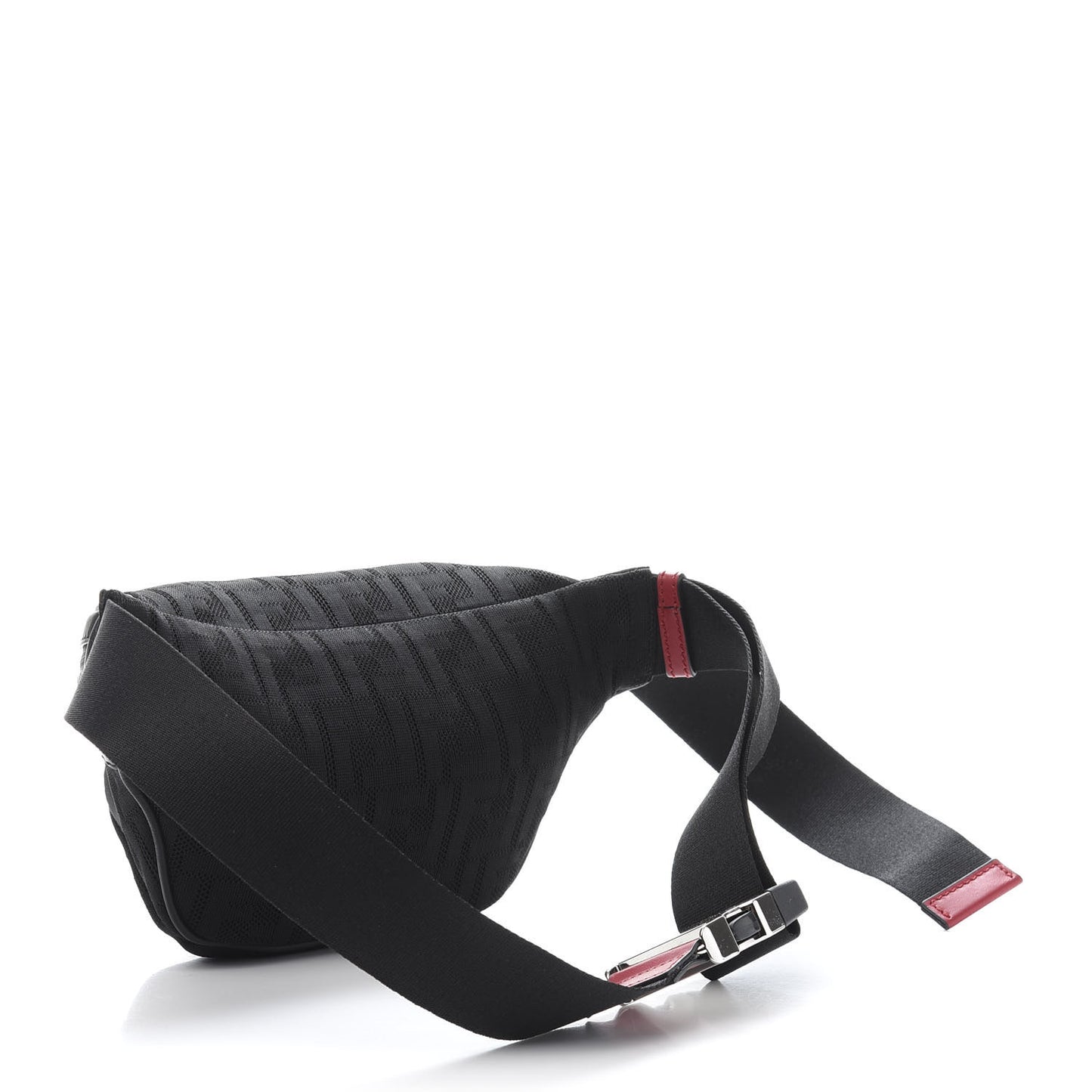Neoprene Mesh Vitello Grace FF Pocket Belt Bag Black