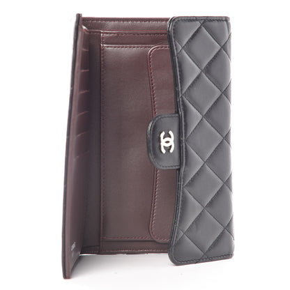 Chanel Lambskin Quilted Large Flap Wallet Black 5 of 10