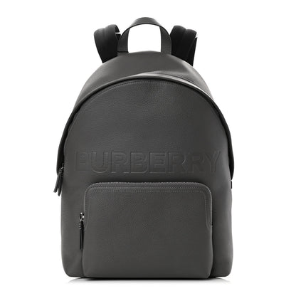 Burberry Calfskin Logo Embossed Backpack Black 1 of 15