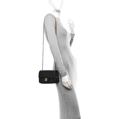 Chanel Lambskin Quilted Mini Rectangular Pearl Crush Flap Black 2 of 11