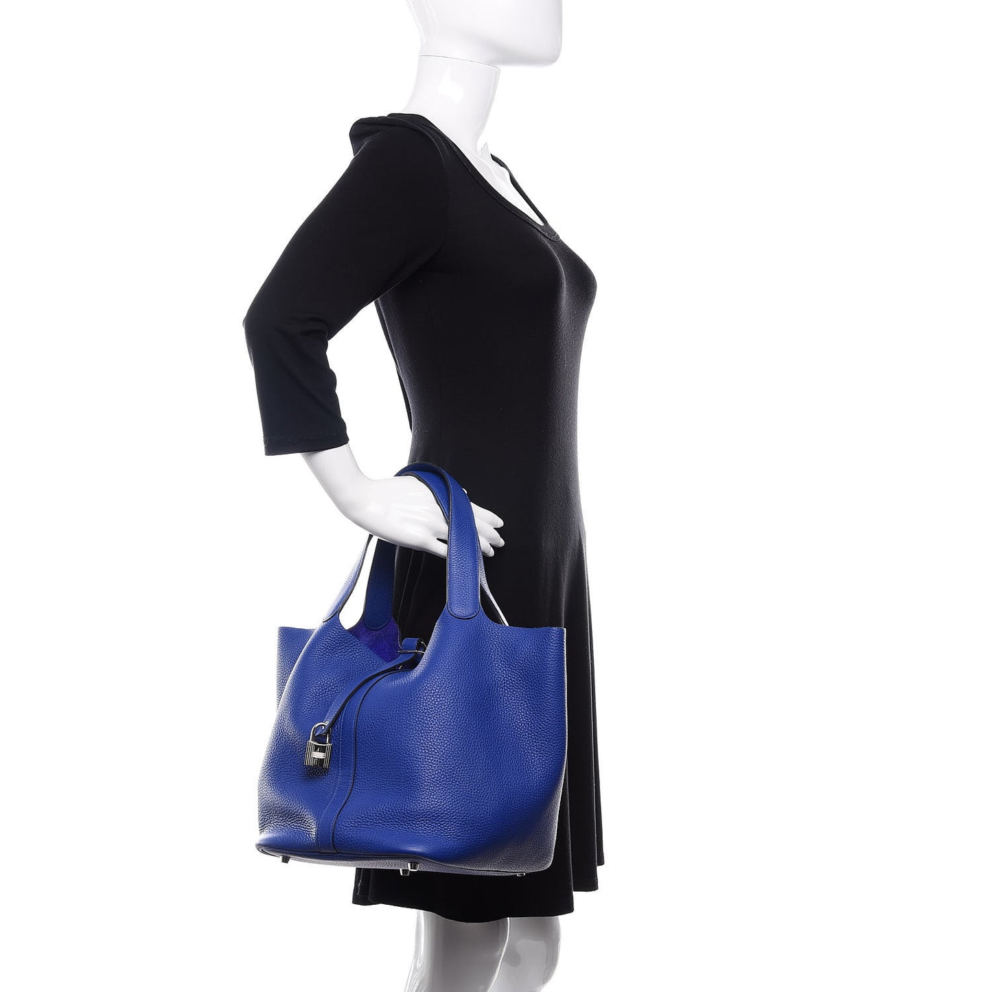 Taurillon Clemence Picotin Lock 26 GM Bleu Electrique