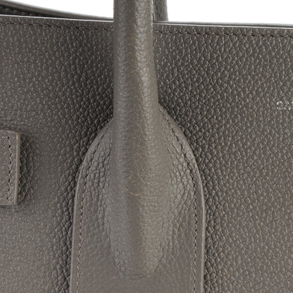 Saint Laurent Grained Calfskin Small Sac De Jour Fog 10 of 13