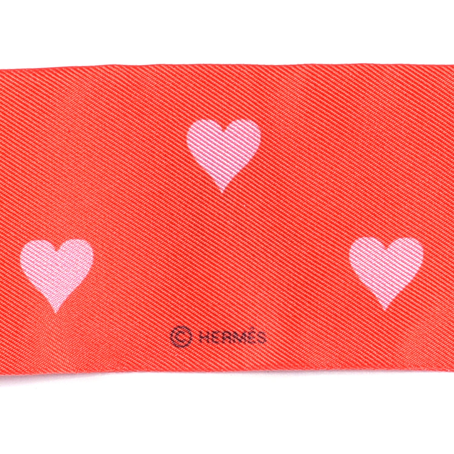 Hermes Silk Tea Time Twilly Rouge Vif Vert Multicolor 3 of 4