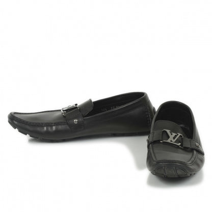Louis Vuitton Leather Monte Carlo Loafers 10 Black 1 of 10