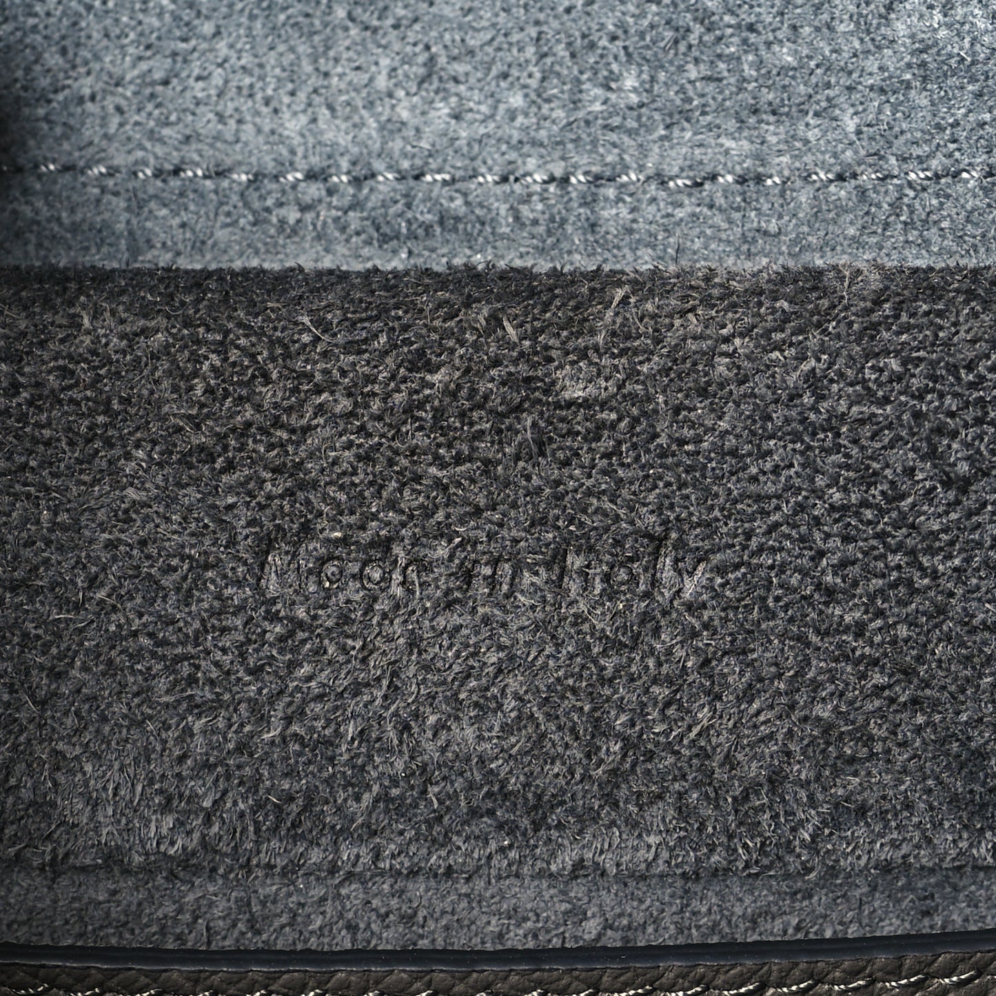 Baby Grained Calfskin Micro Belt Bag Grey