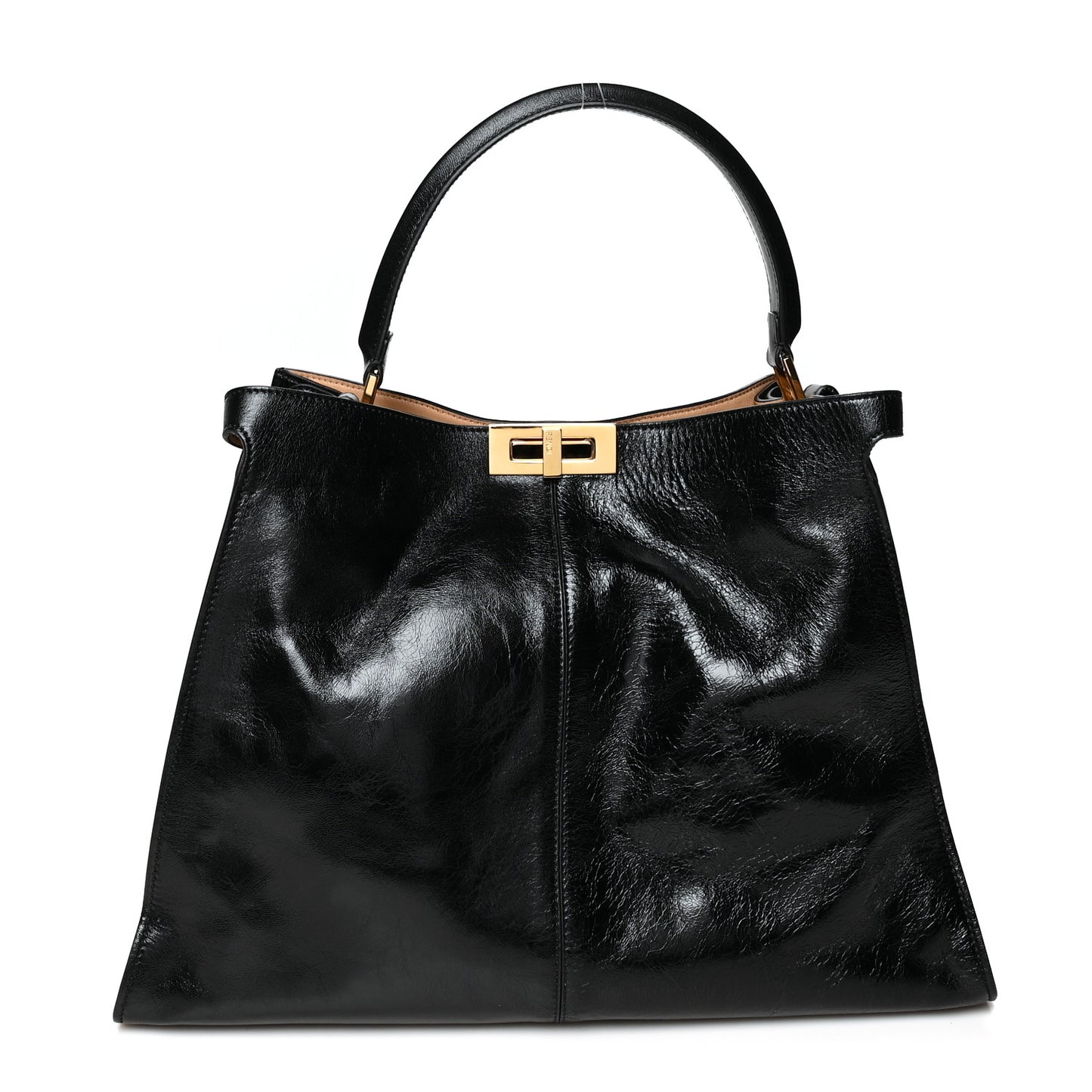 Patent Mink Fur Large Peekaboo X-Lite Black