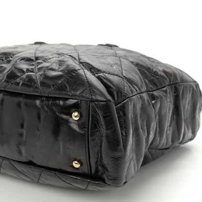 Chanel Glazed Calfskin Large Portobello Tote Black 10 of 11