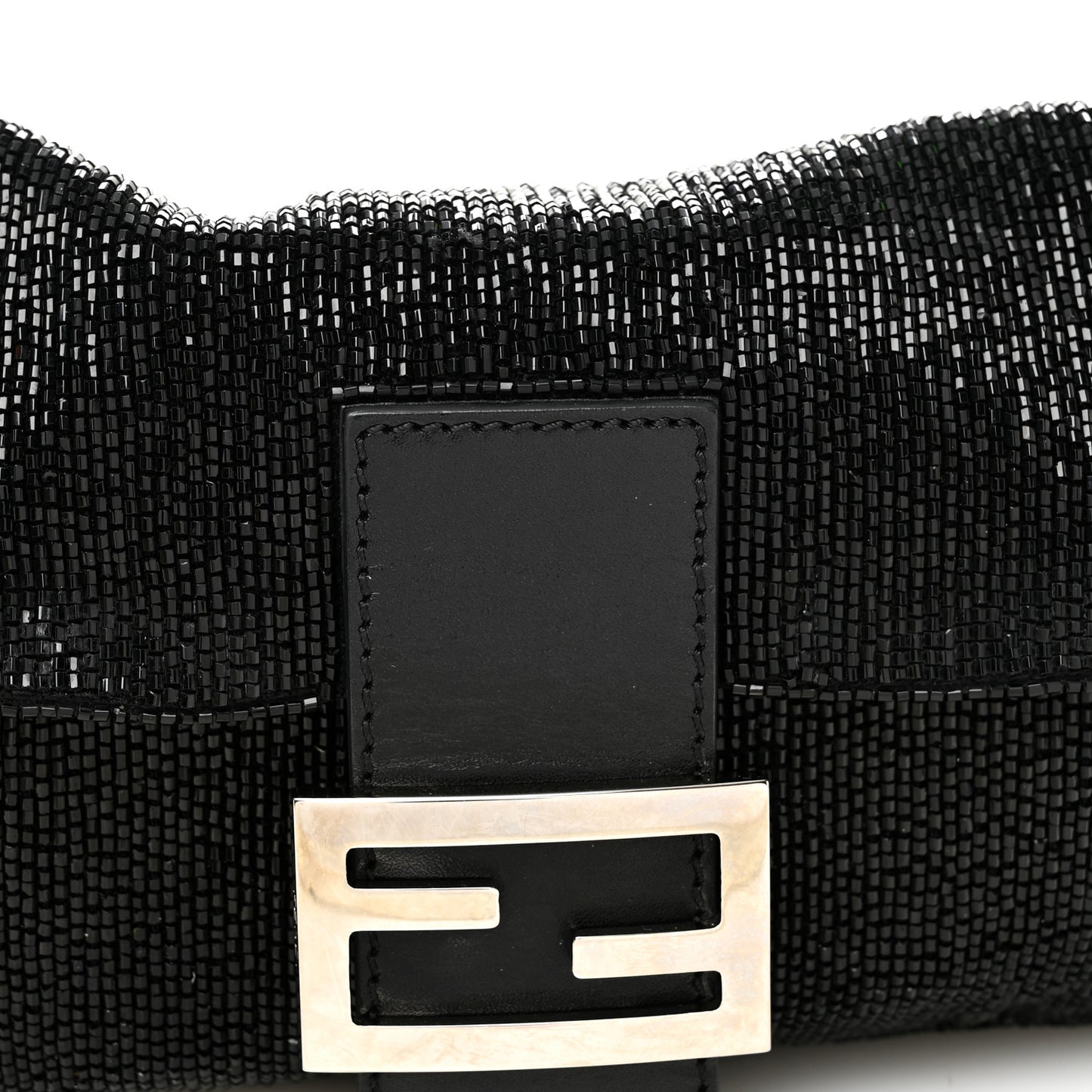Sequin Beaded Baguette Black