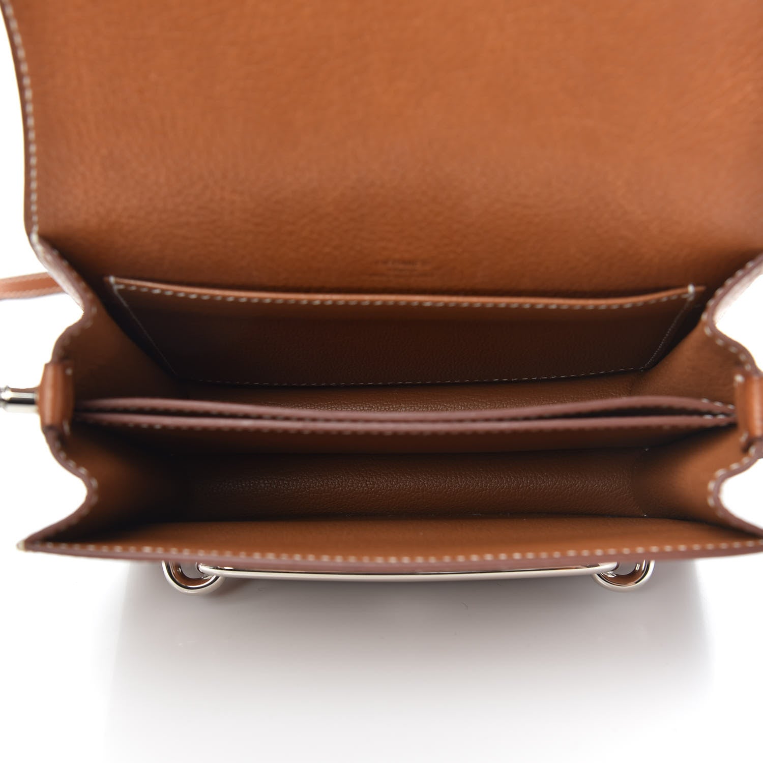 Hermes Barenia Faubourg Mini Sac Roulis Fauve 5 of 14
