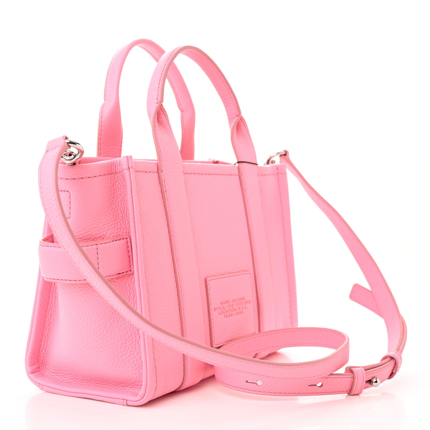 Grained Calfskin Small The Tote Bag Candy Pink