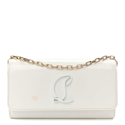 Christian Louboutin Patent Calfskin By My Side Wallet On Chain White 1 of 11
