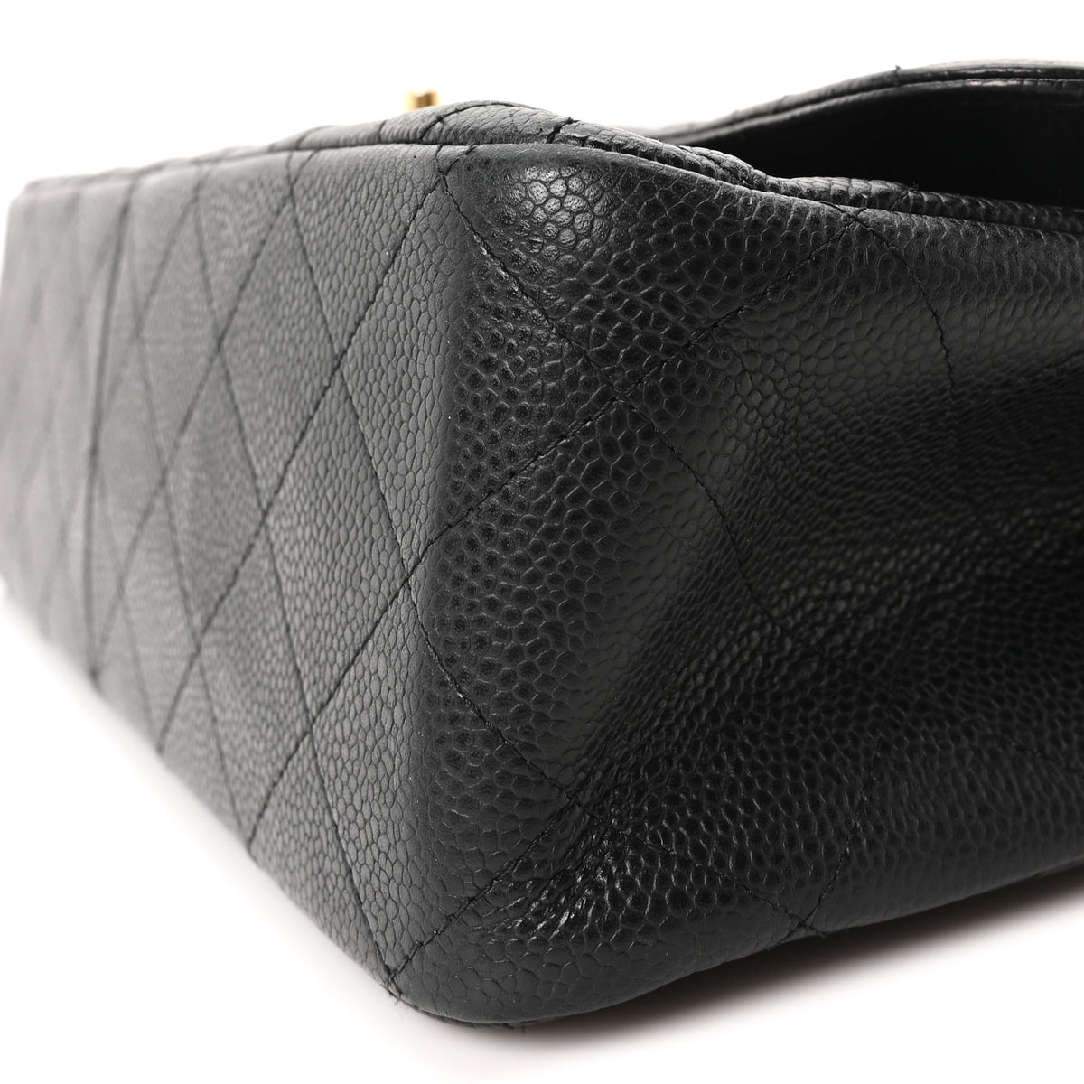 Chanel Caviar Quilted Jumbo Double Flap Black 10 of 12