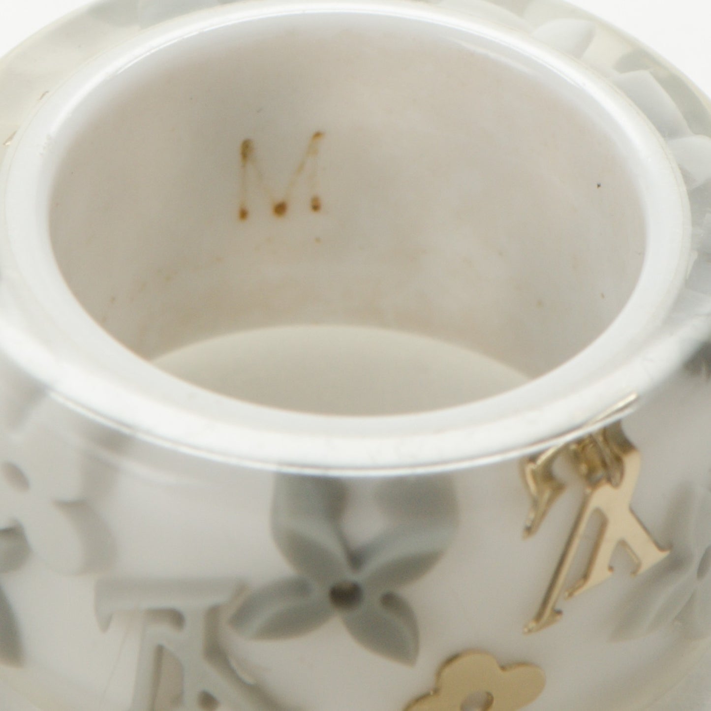 Resin Monogram Farandole Ring M Grey 7