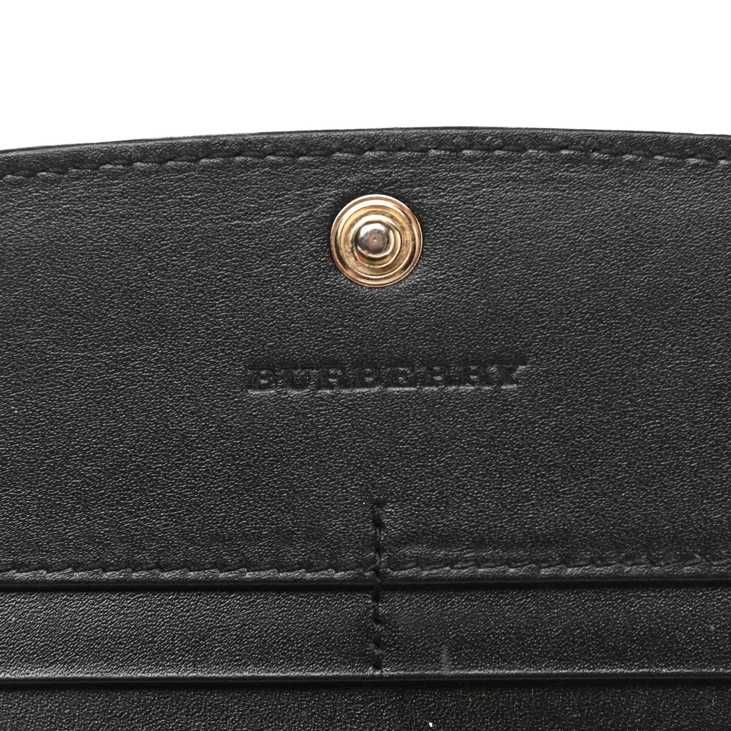Calfskin Horseferry Check Porter Continental Wallet Black