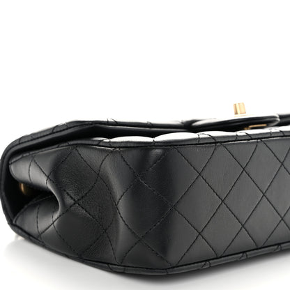 Chanel Lambskin Quilted Small Sweet Camellia Flap Black 9 of 11