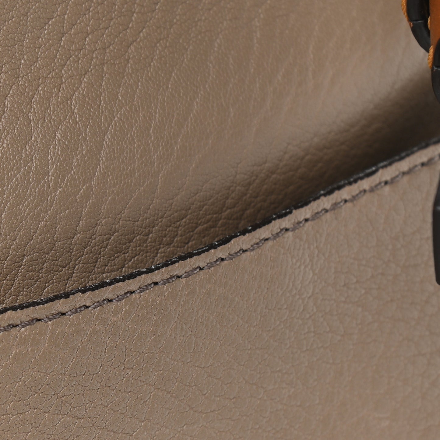 Grained Lambskin Medium Lexa Shoulder Bag Motty Grey