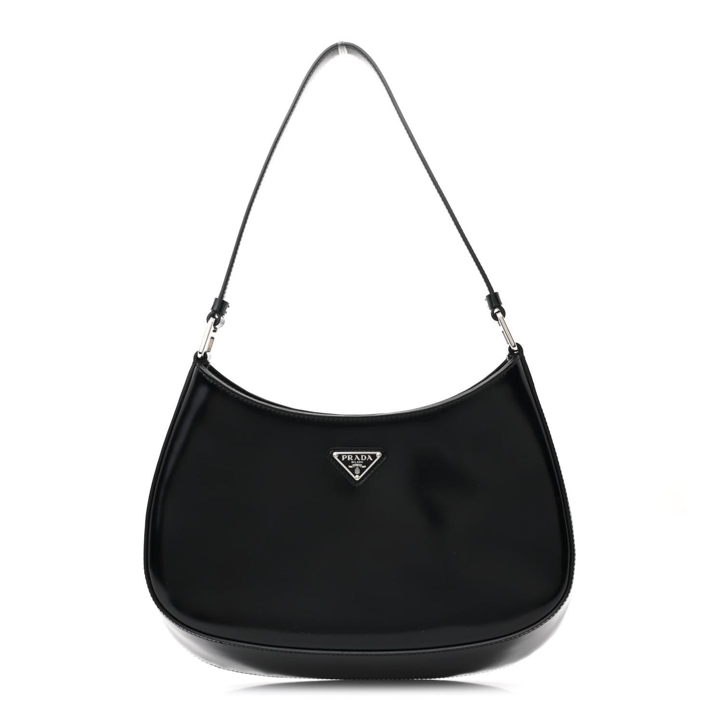 Spazzolato Cleo Shoulder Bag Black