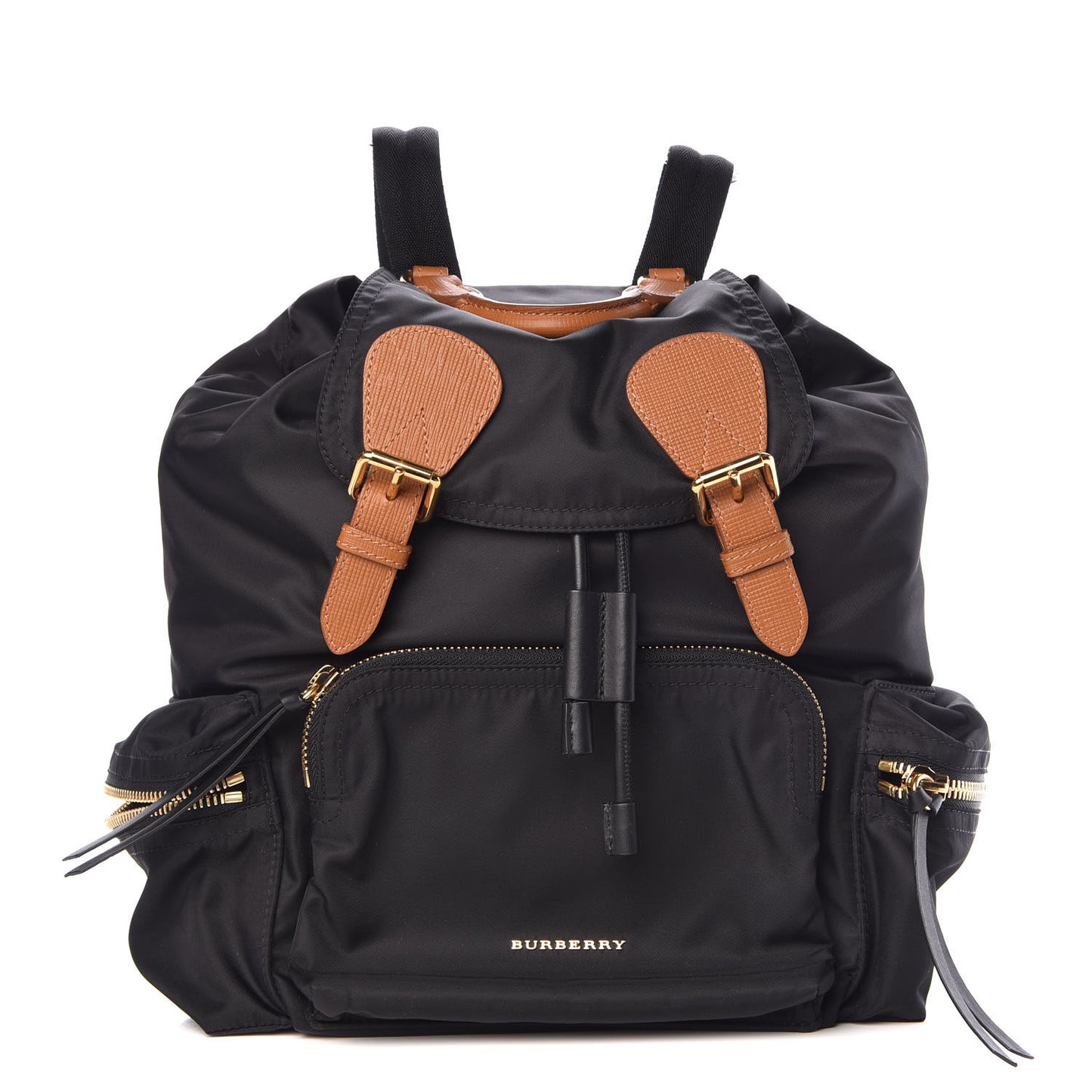 Nylon Medium Backpack Black