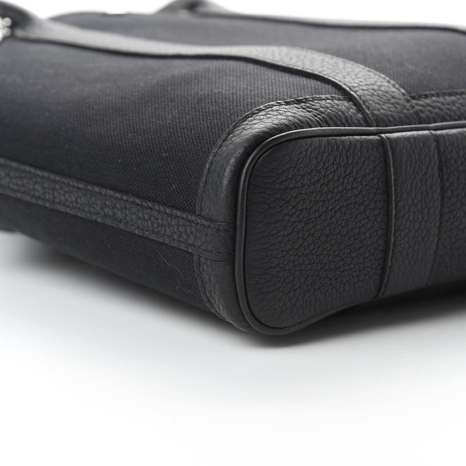 Hermes Toile Militaire Negonda Garden File PM Black 10 of 11