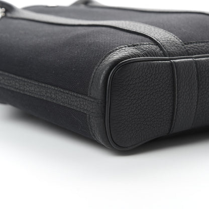 Hermes Toile Militaire Negonda Garden File PM Black 10 of 11
