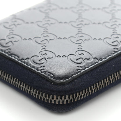 Gucci Guccissima Zip Around Wallet Blue 10 of 11