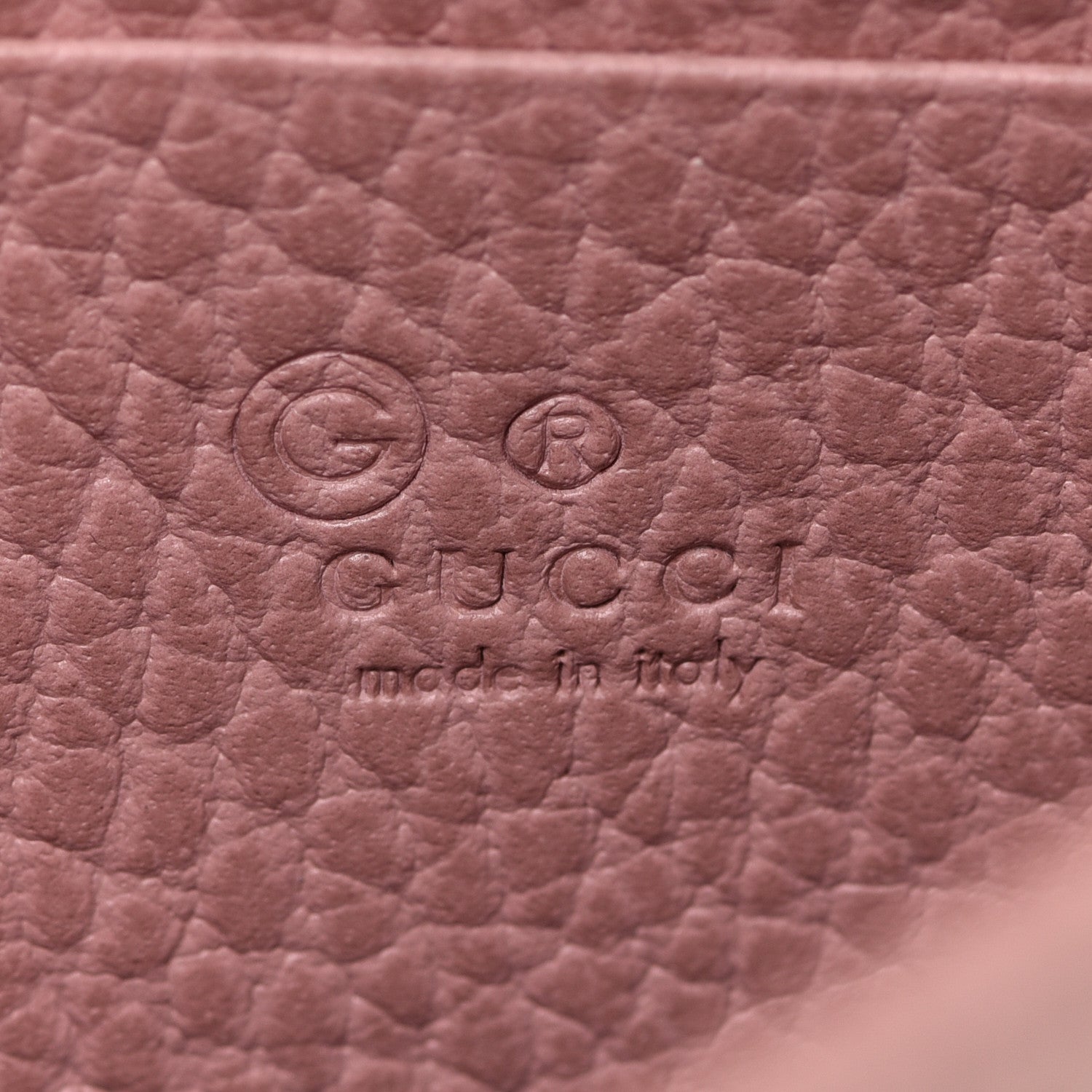 Gucci Dollar Calfskin Interlocking G Chain Wallet Soft Pink 6 of 10