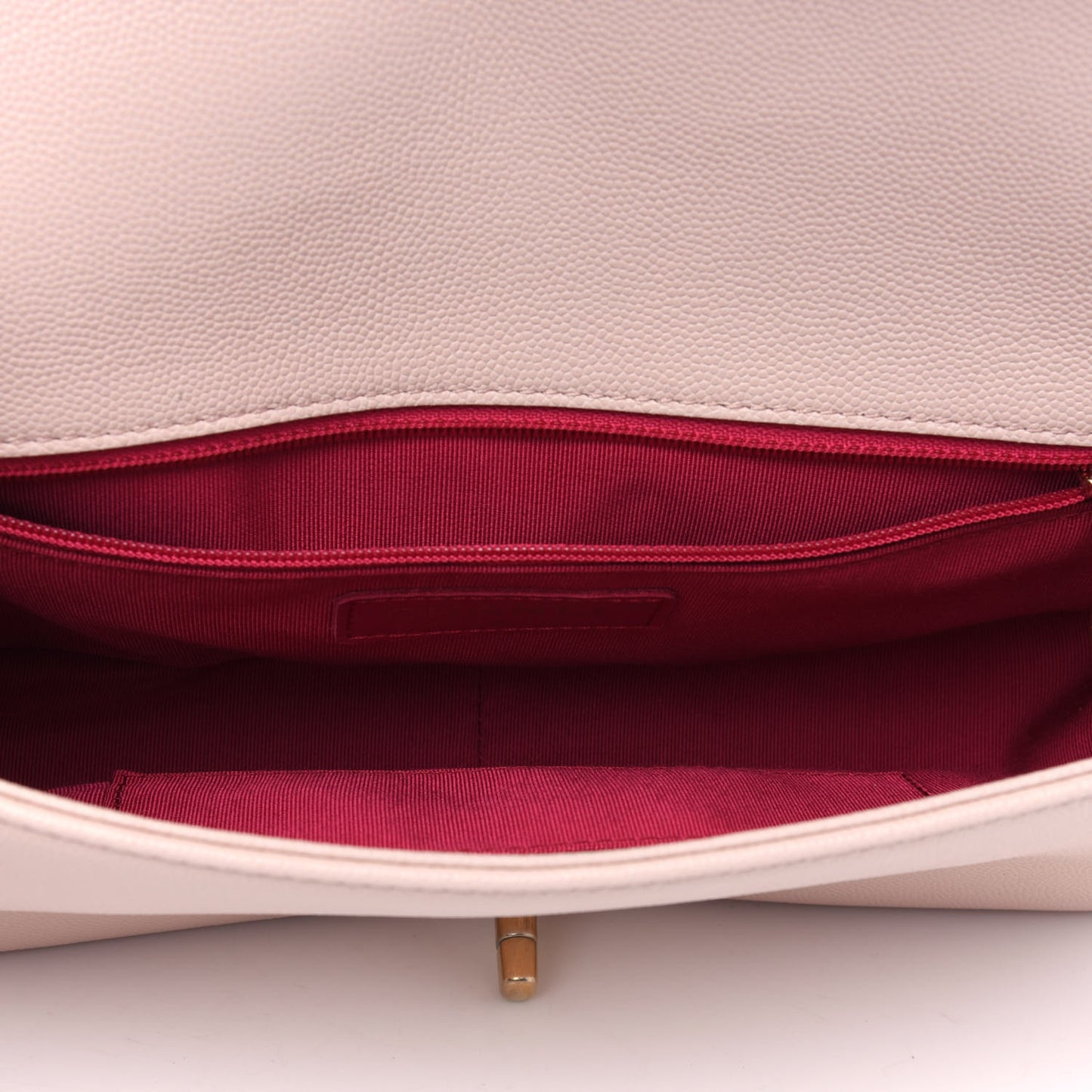 Caviar Quilted Medium Fashion Therapy Flap Beige