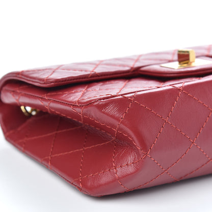Chanel Aged Calfskin Quilted 2.55 Reissue Mini Flap Red 9 of 11