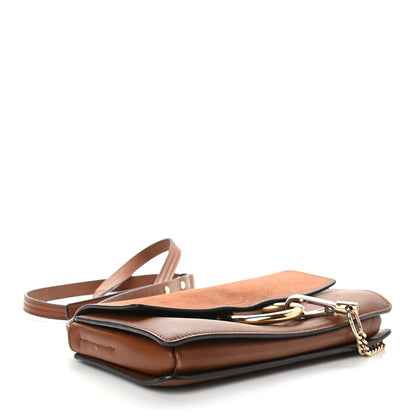 Chloe Suede Calfskin Small Faye Shoulder Bag Tobacco 4 of 8