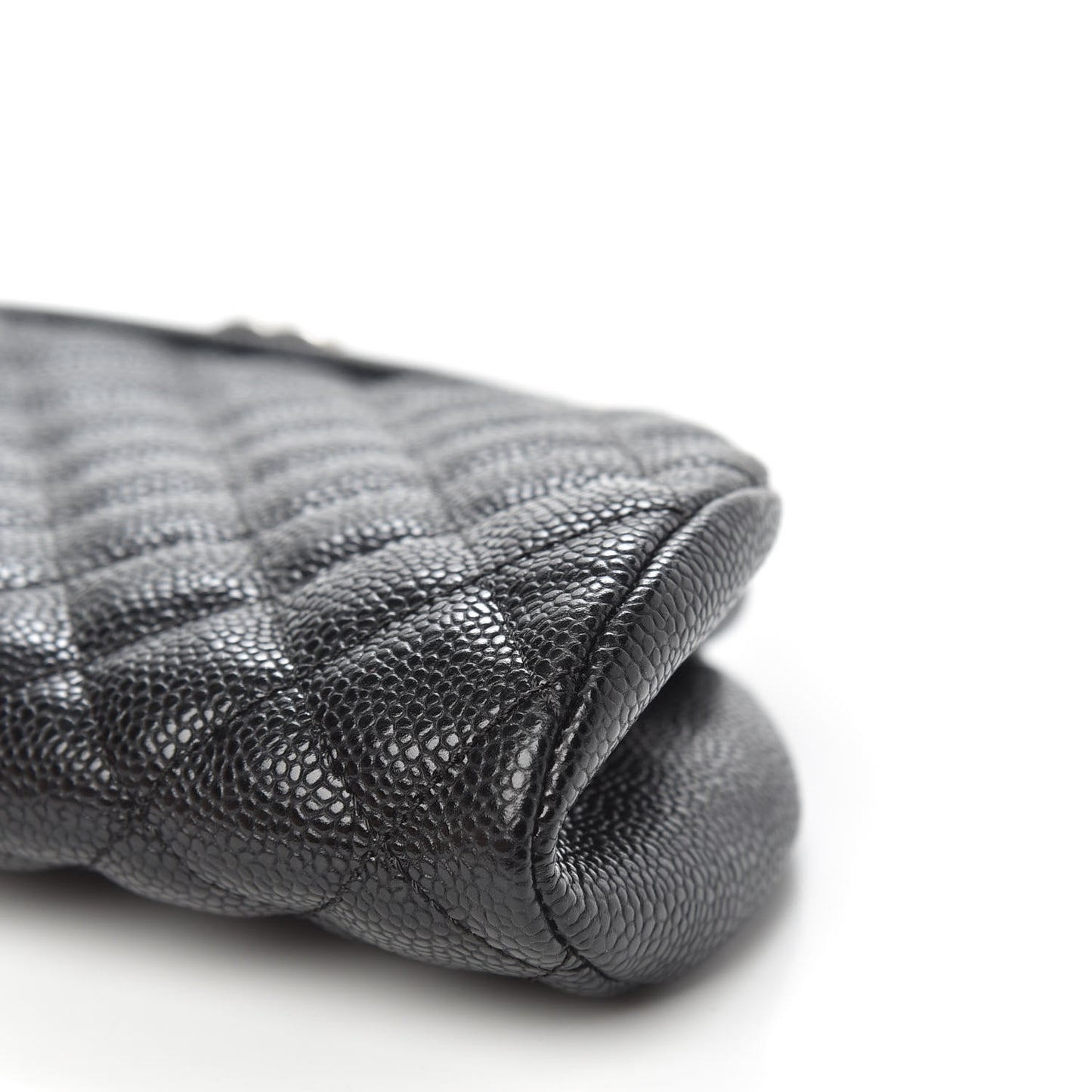 Caviar Quilted Timeless Clutch Black