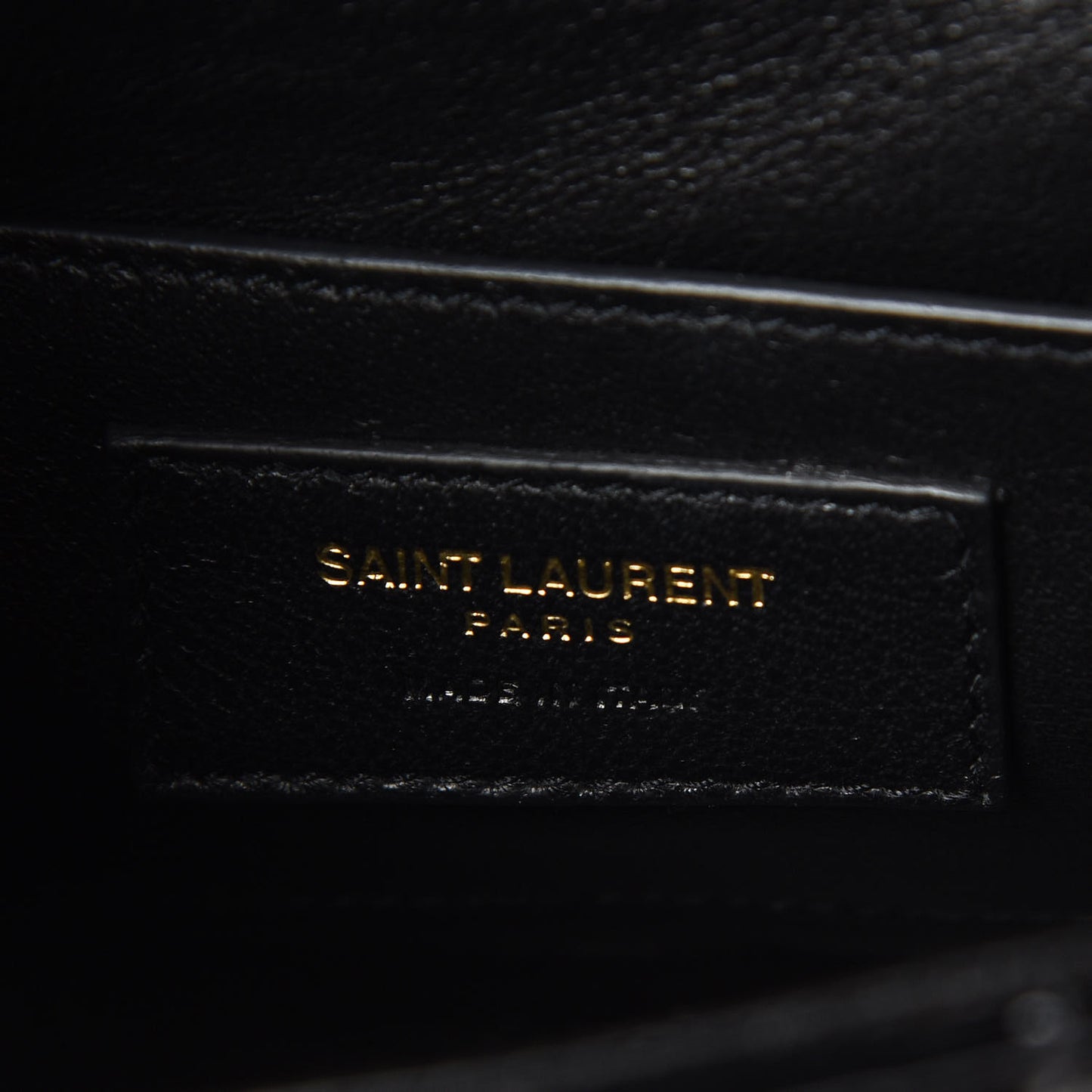 Patent Calfskin Matelasse Monogram Small Vicky Chain Bag Black