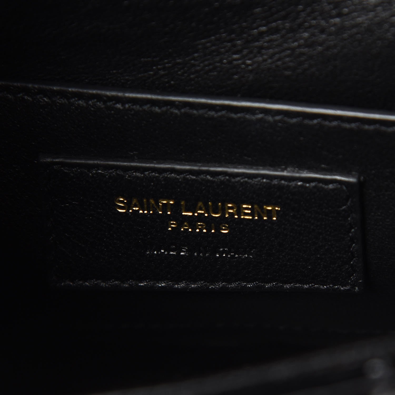 Saint Laurent Patent Calfskin Matelasse Monogram Small Vicky Chain Bag Black 8 of 8