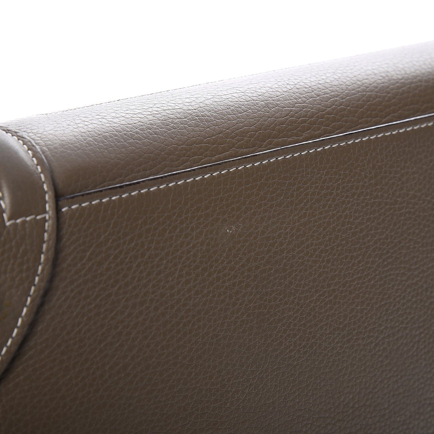 Drummed Calfskin Mini Luggage Souris