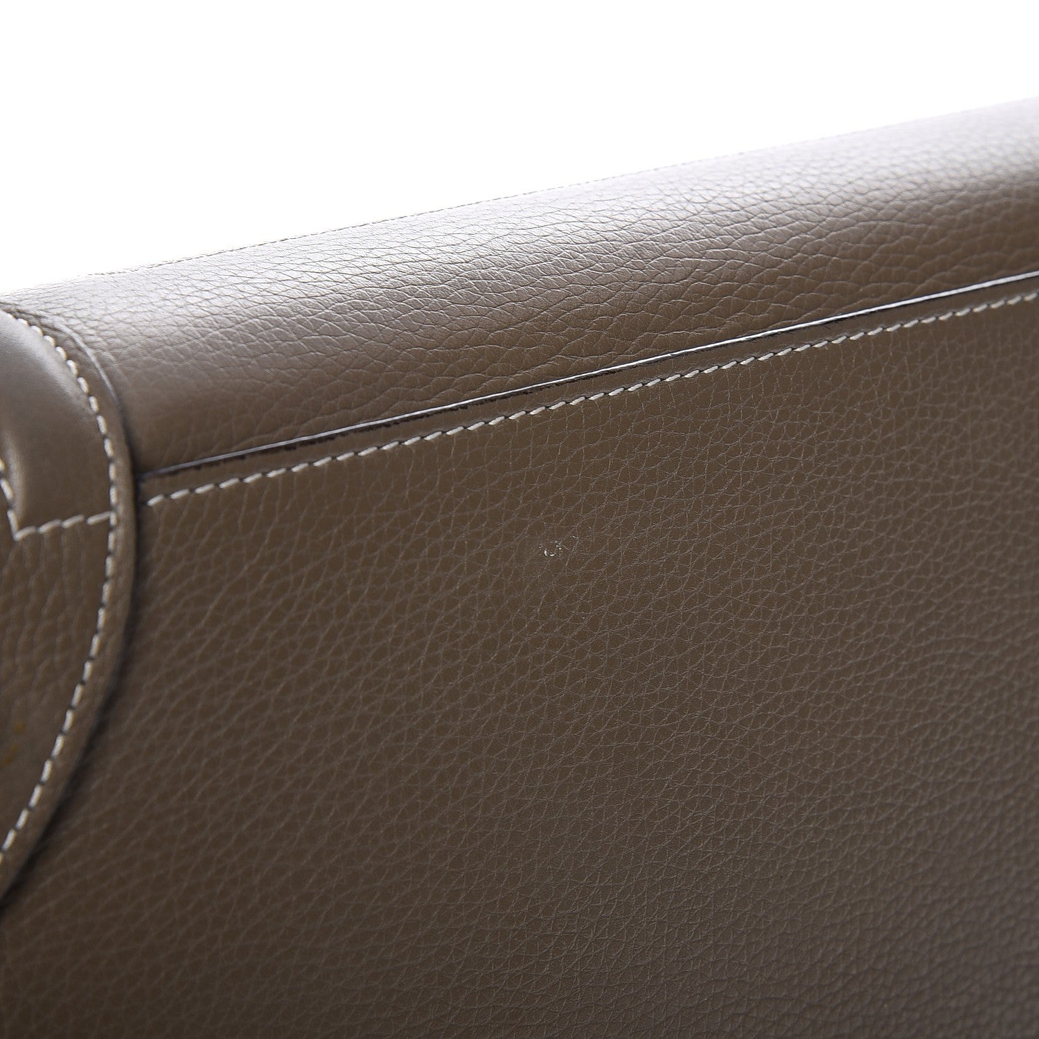 Celine Drummed Calfskin Mini Luggage Souris 11 of 17
