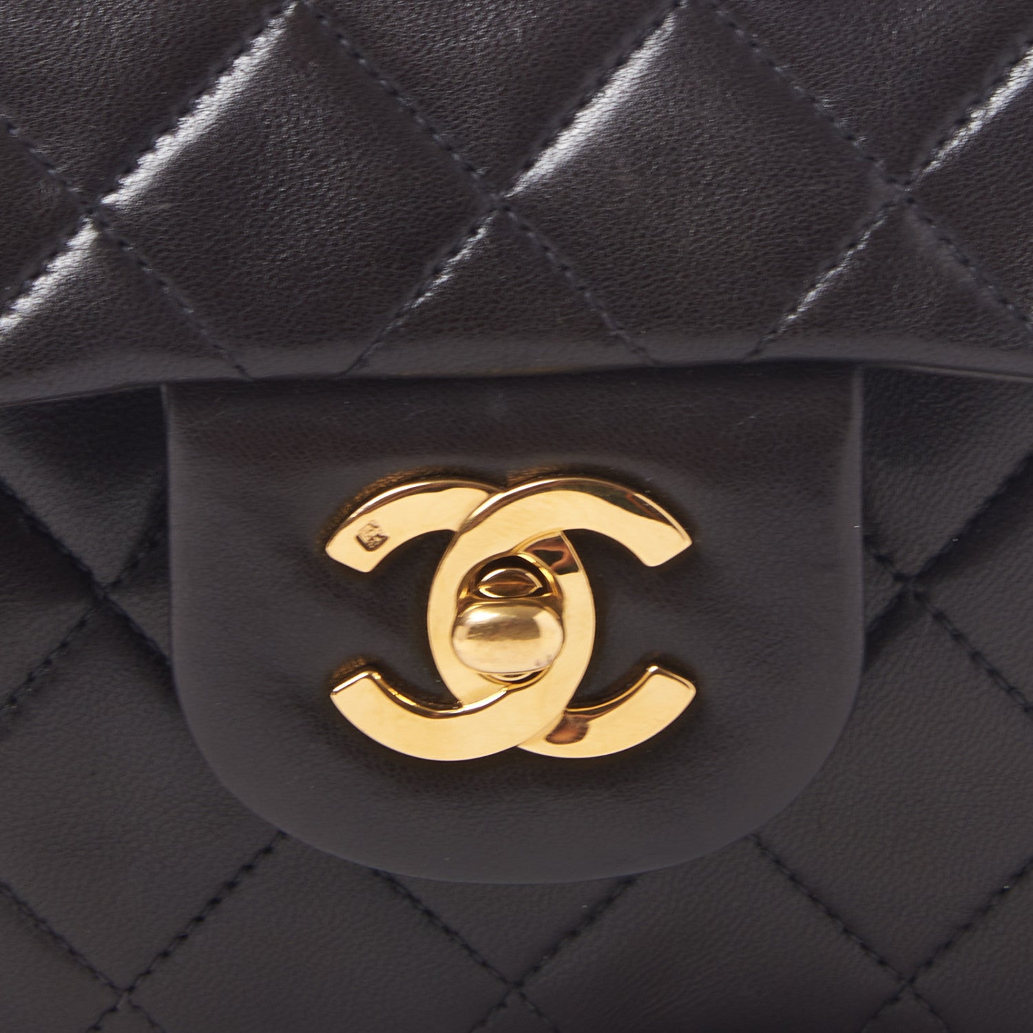 Chanel Lambskin Quilted Small Double Flap Black 8 of 11