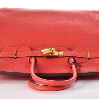 Hermes Togo Birkin 35 Rouge Pivoine 31 of 35