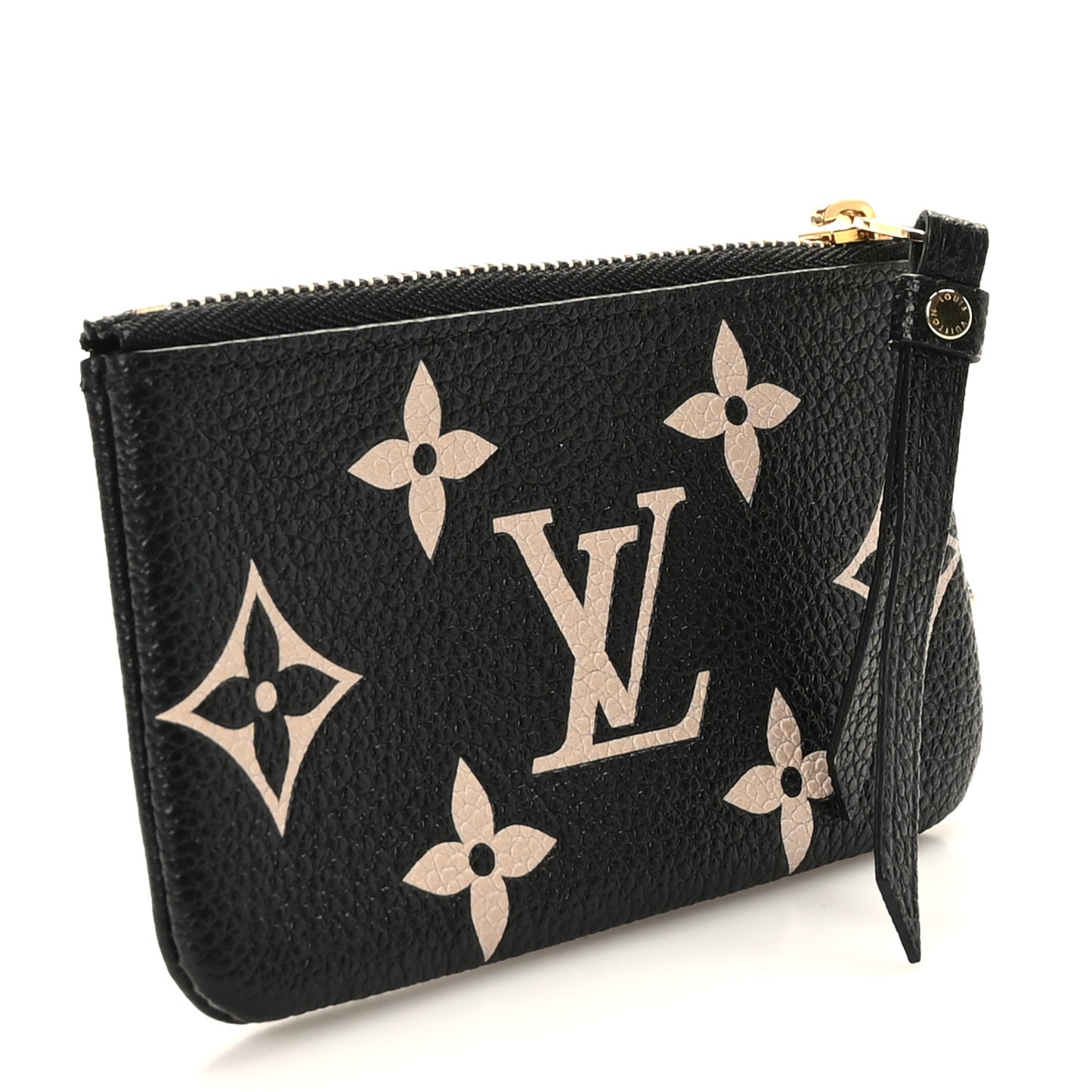 Empreinte Monogram Giant Key Pouch Black Beige