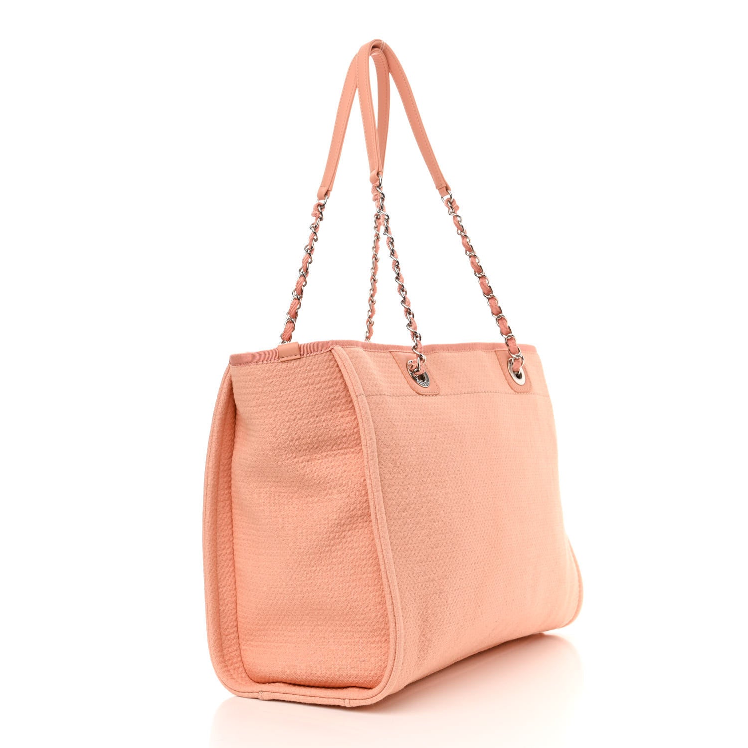 Chanel Mixed Fibers Small Deauville Tote Light Orange 4 of 11