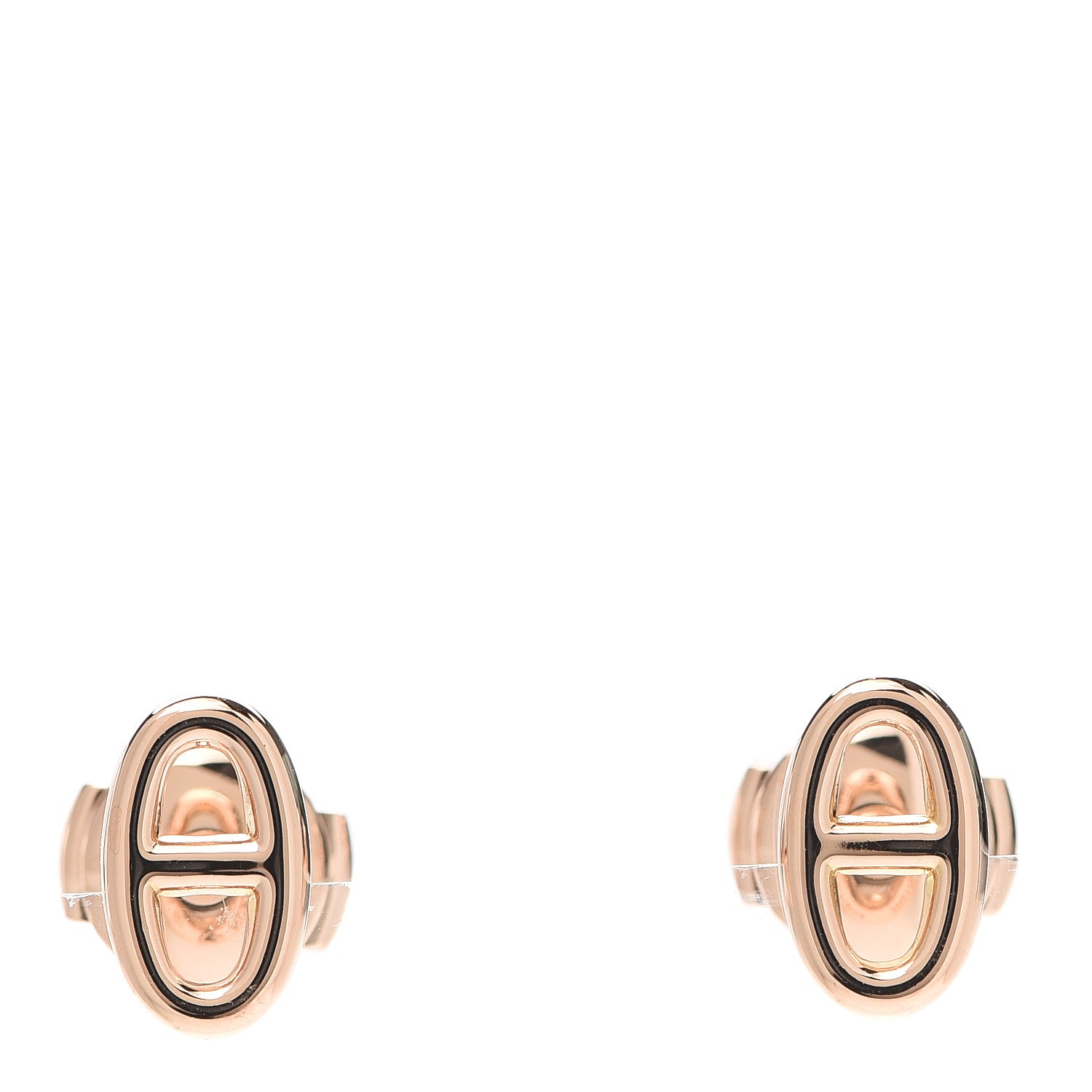 Hermes 18K Rose Gold TPM Farandole Stud Earrings 1 of 6