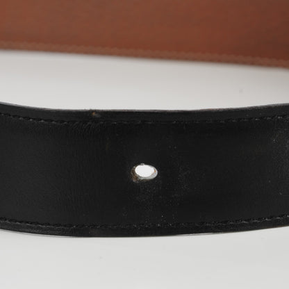 Hermes Box Togo 32mm H Belt 85 Black Gold 6 of 13