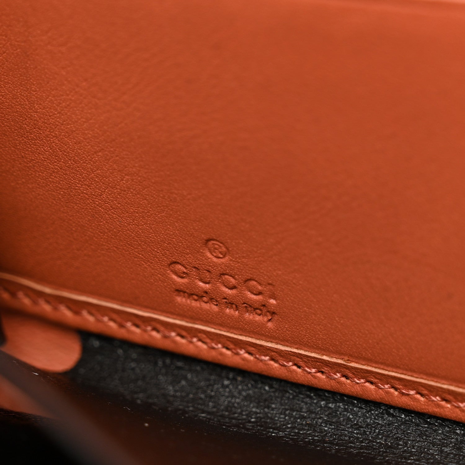 Gucci Crocodile Soho Zip Around Wallet Orange 6 of 8