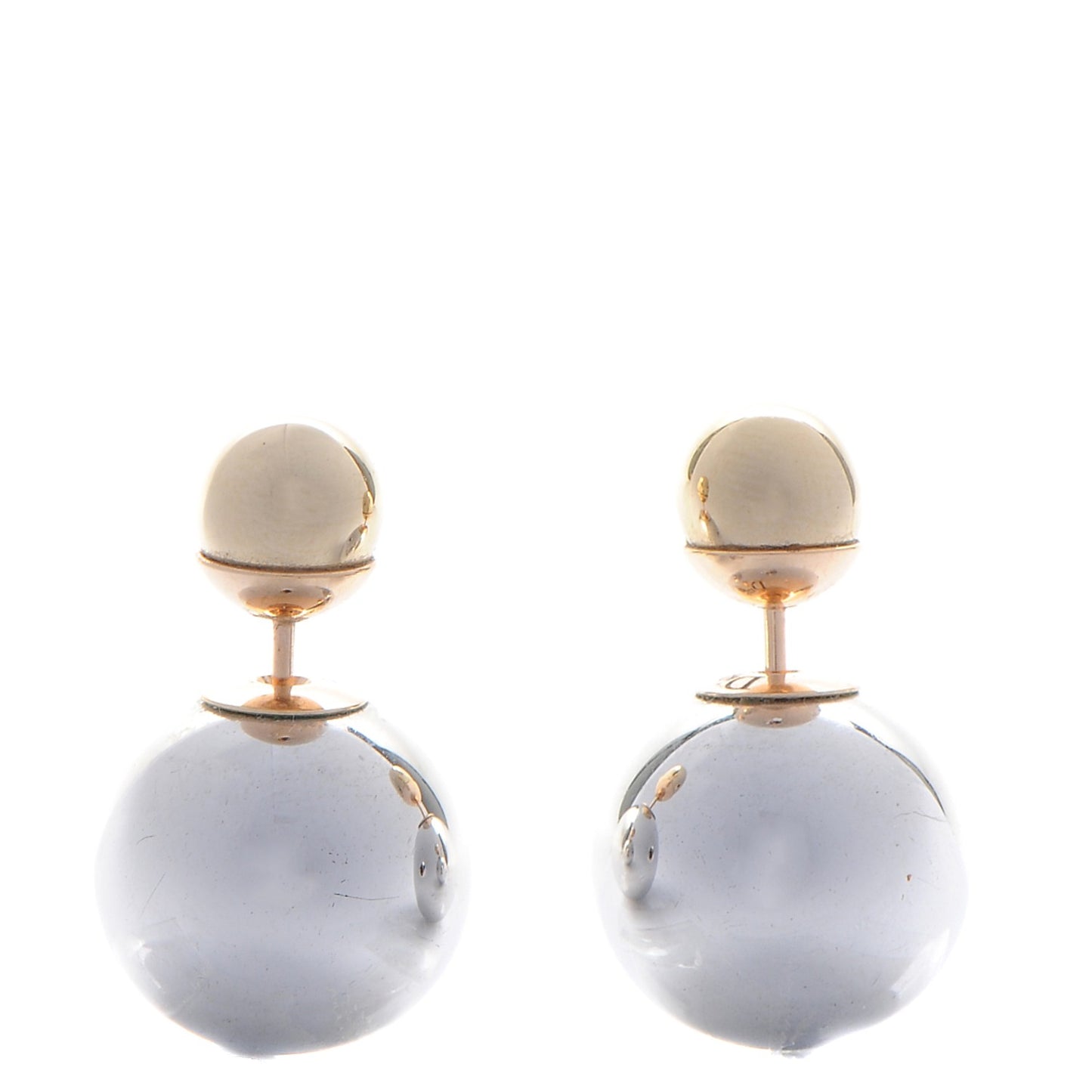 Mise En Dior Tribal Earrings Silver Gold