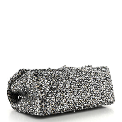 Chanel Tweed Quilted 2.55 Reissue Mini Flap Silver Black Gold 4 of 9
