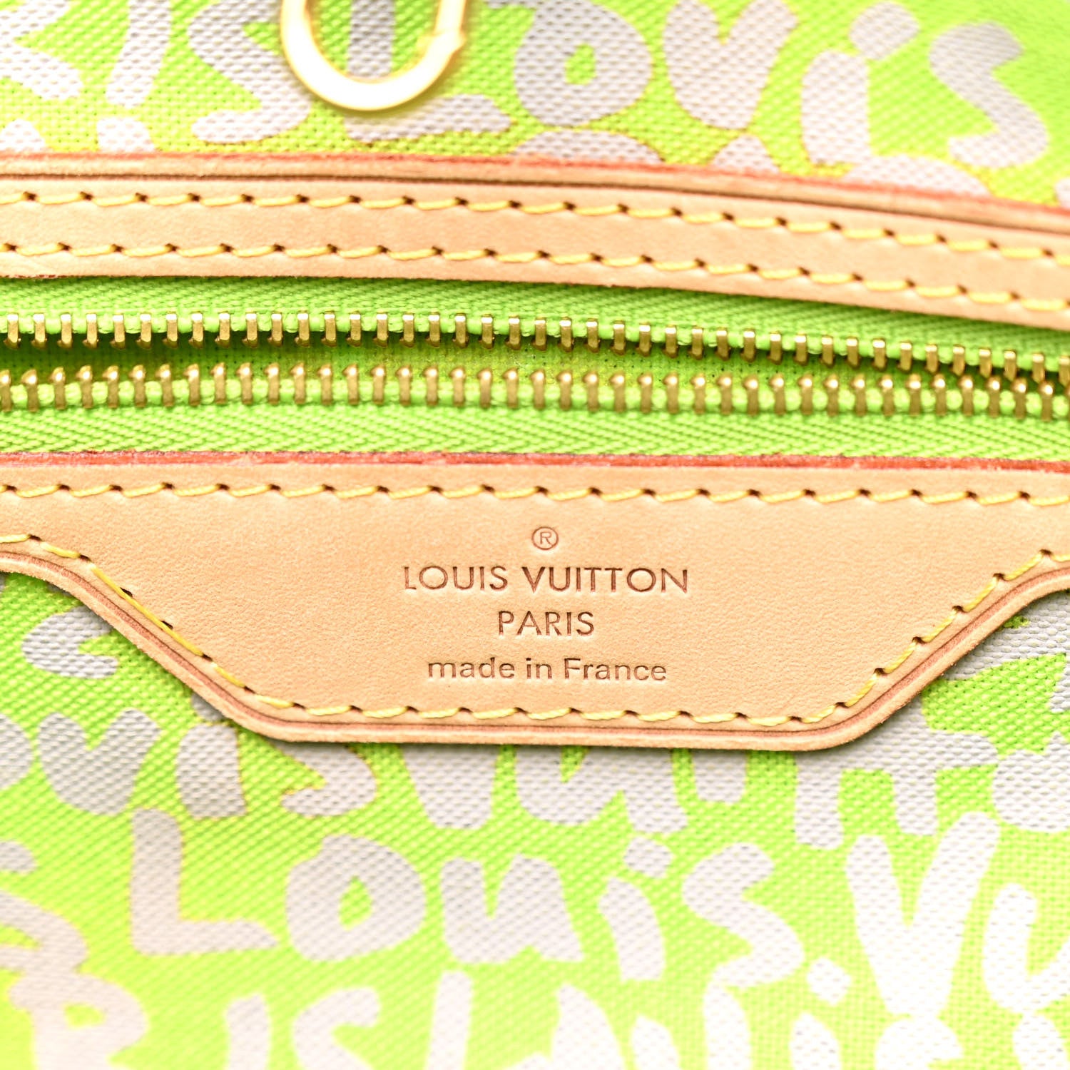 Louis Vuitton Monogram Graffiti Neverfull GM Green 6 of 10